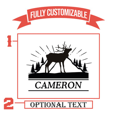 Elk Hunting Personalized  Pint Glass